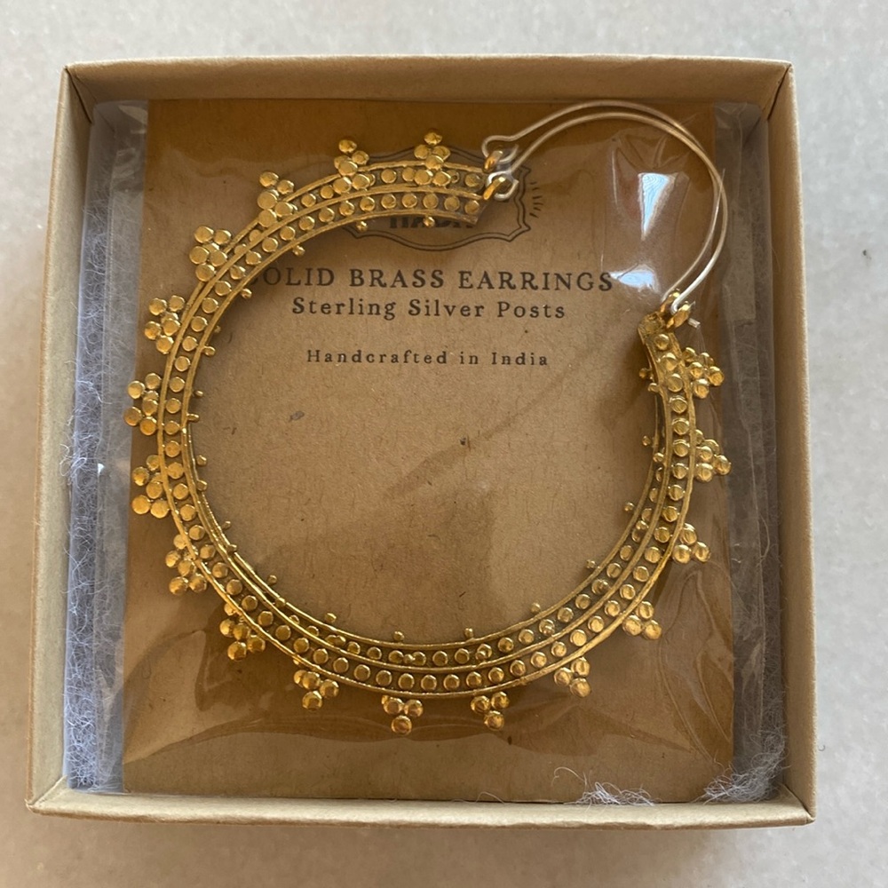 Large Bronze Hoops